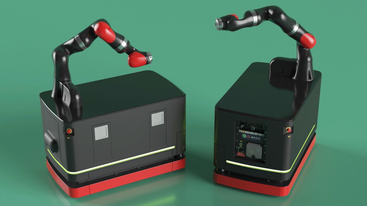 Mobile Robot Hand Rigged 3D model