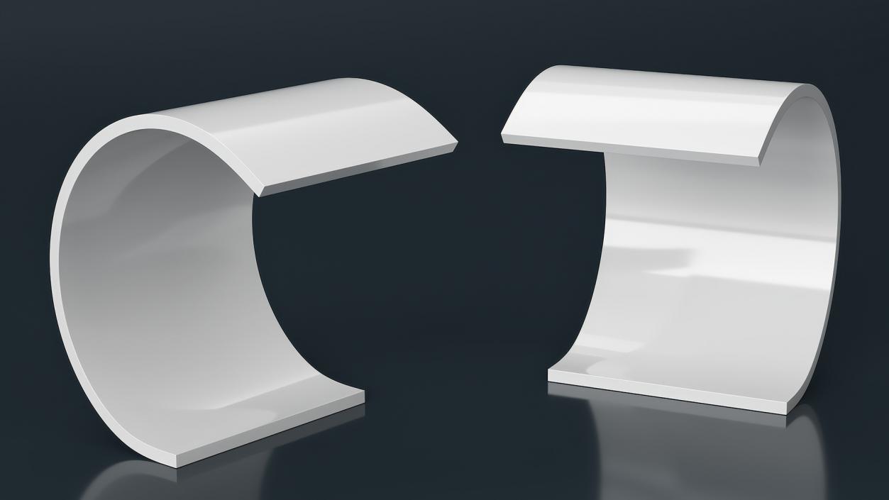 C Shaped Stool 3D model