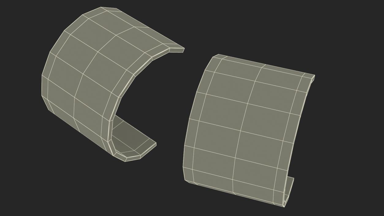 C Shaped Stool 3D model