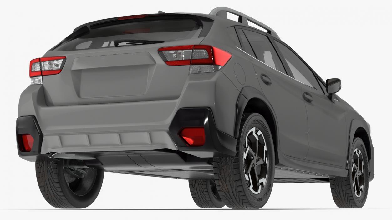 3D Compact Hybrid SUV Gray model