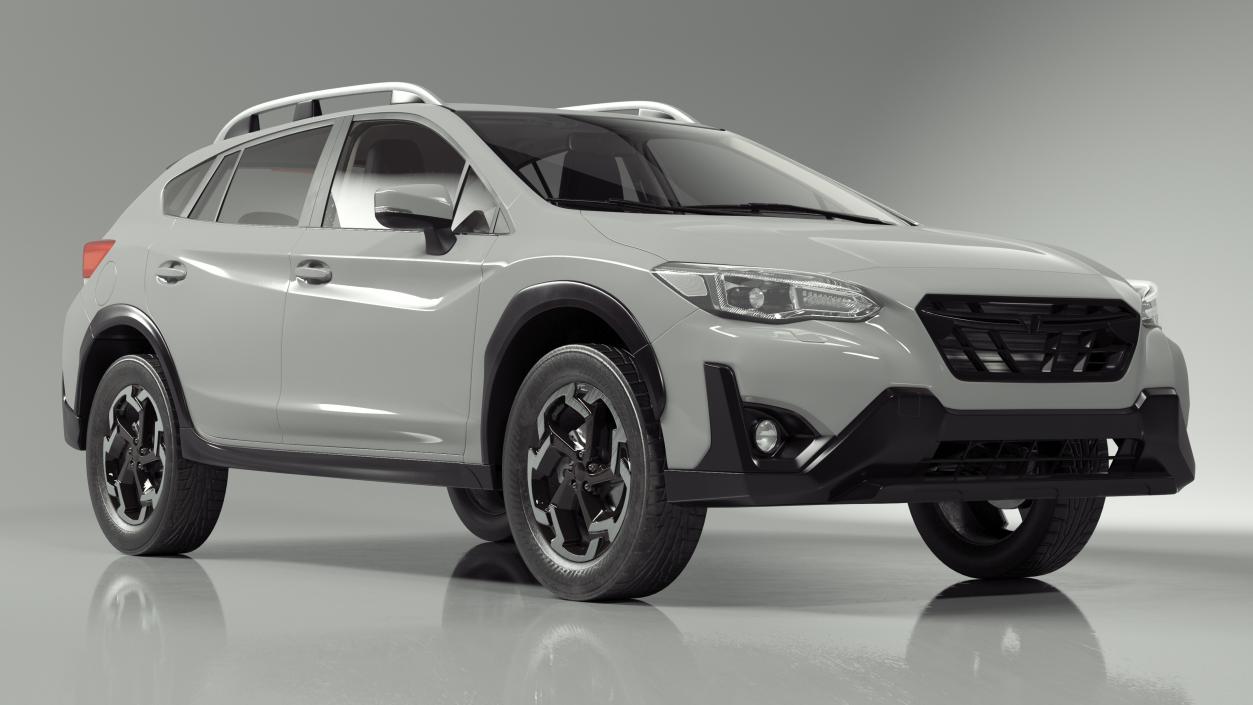 3D Compact Hybrid SUV Gray model