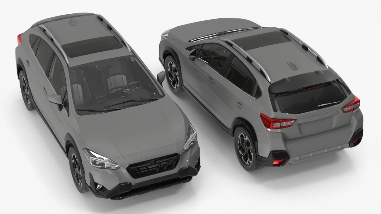 3D Compact Hybrid SUV Gray model