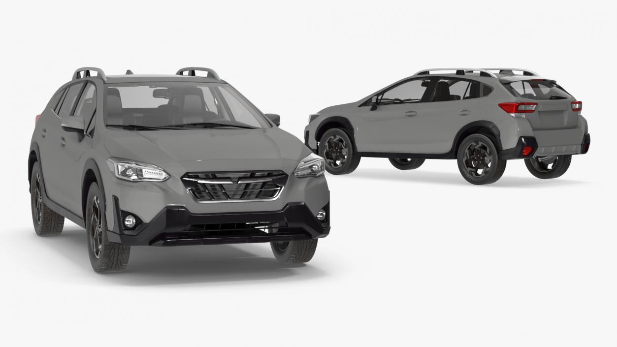 3D Compact Hybrid SUV Gray model