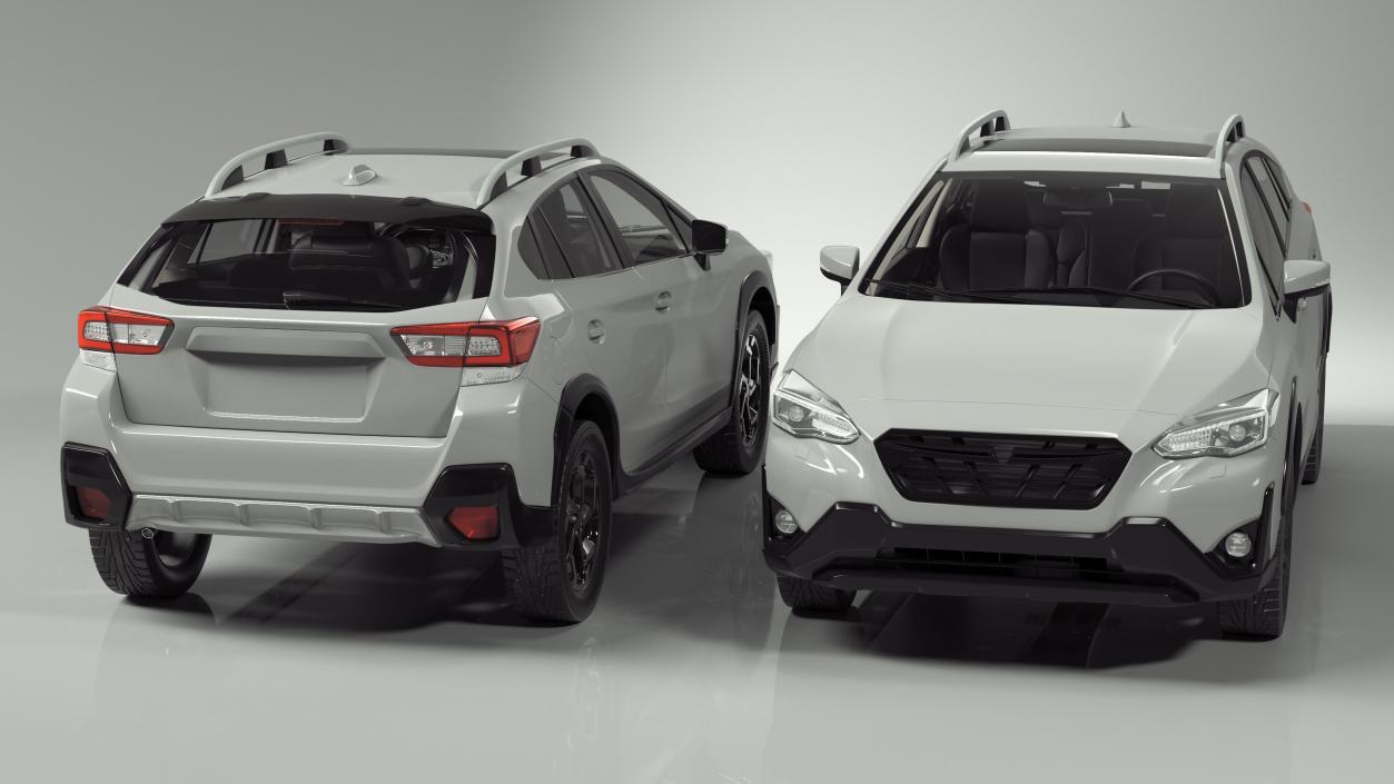 3D Compact Hybrid SUV Gray model