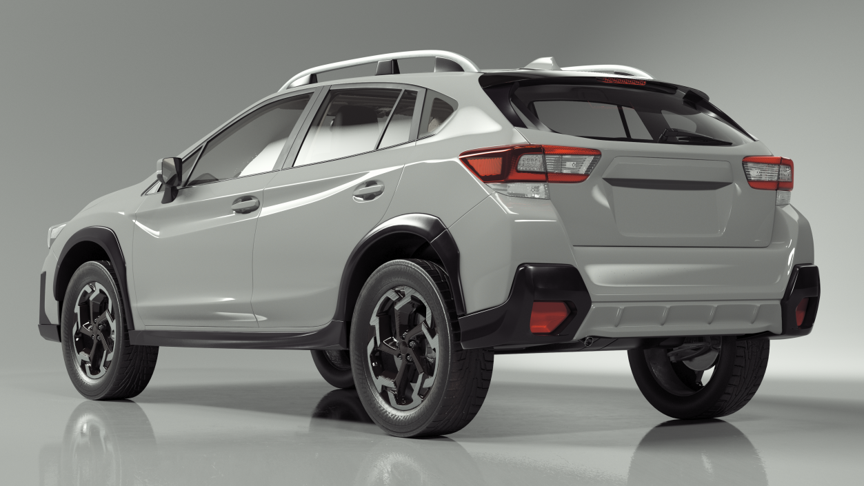 3D Compact Hybrid SUV Gray model