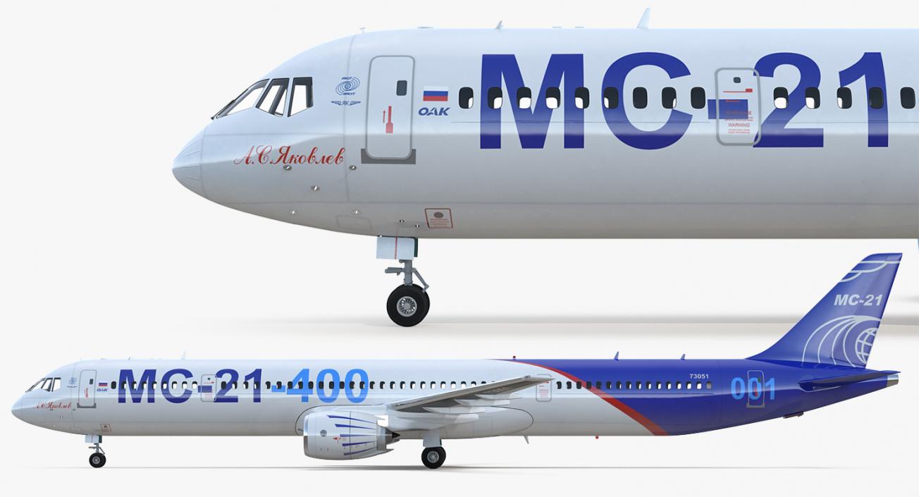 Irkut Airliner MC 21-400 3D model