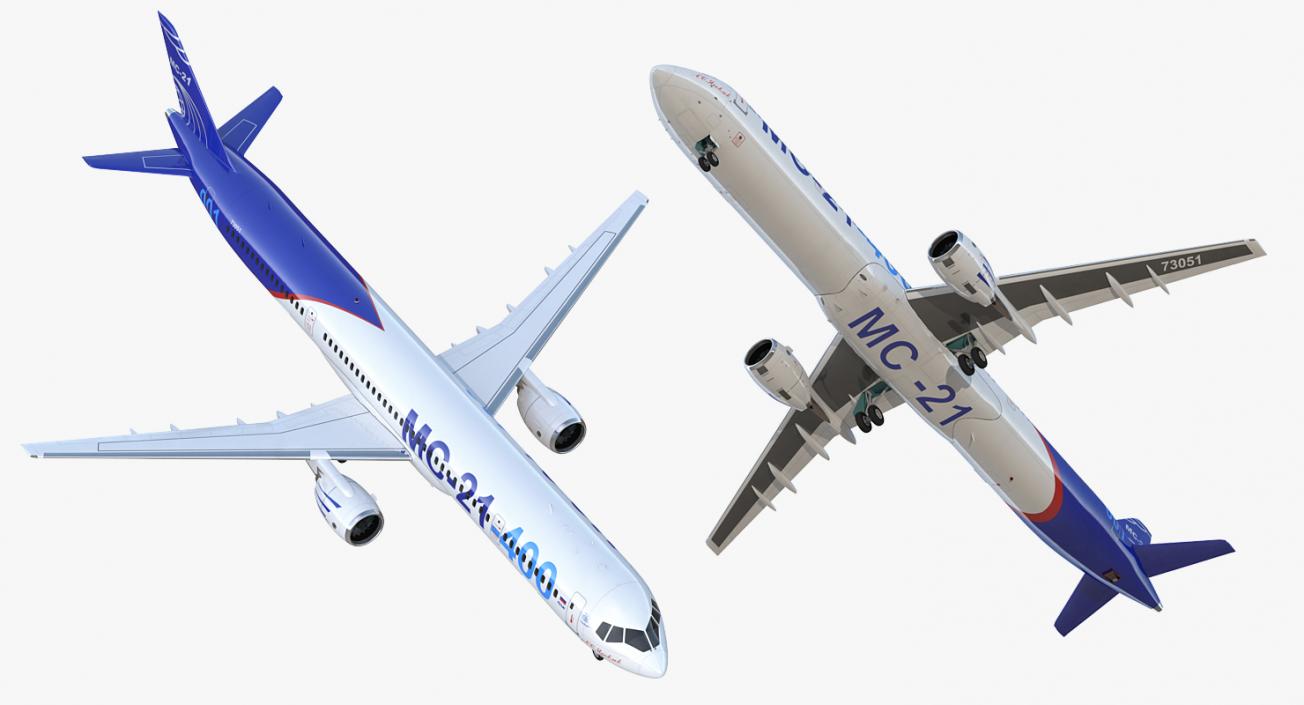 Irkut Airliner MC 21-400 3D model