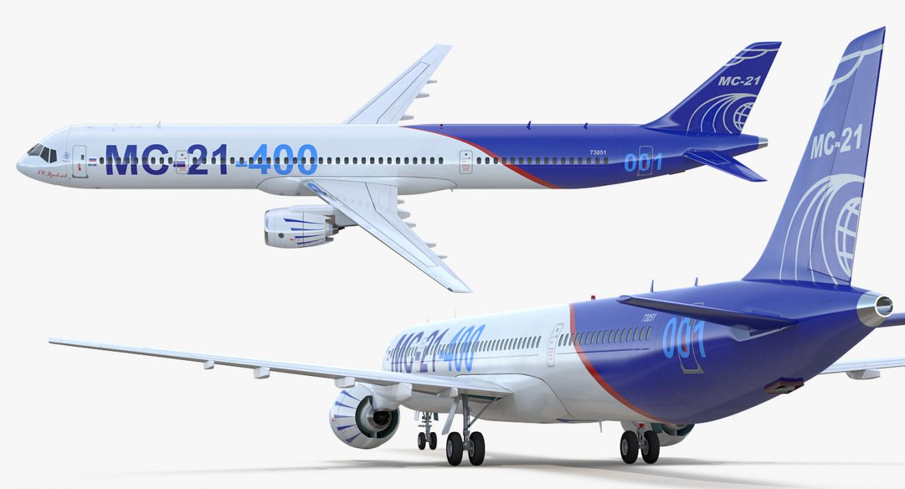 Irkut Airliner MC 21-400 3D model