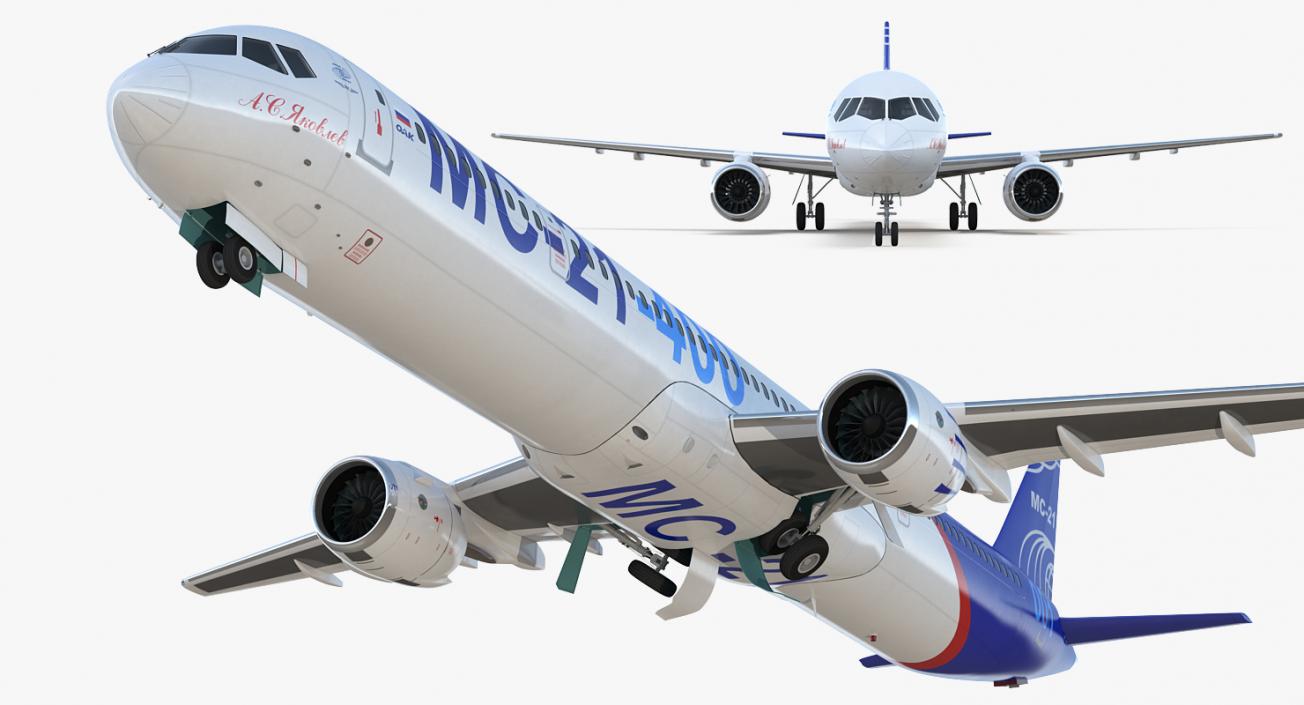 Irkut Airliner MC 21-400 3D model