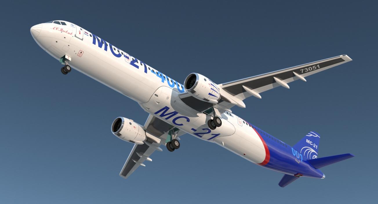 Irkut Airliner MC 21-400 3D model