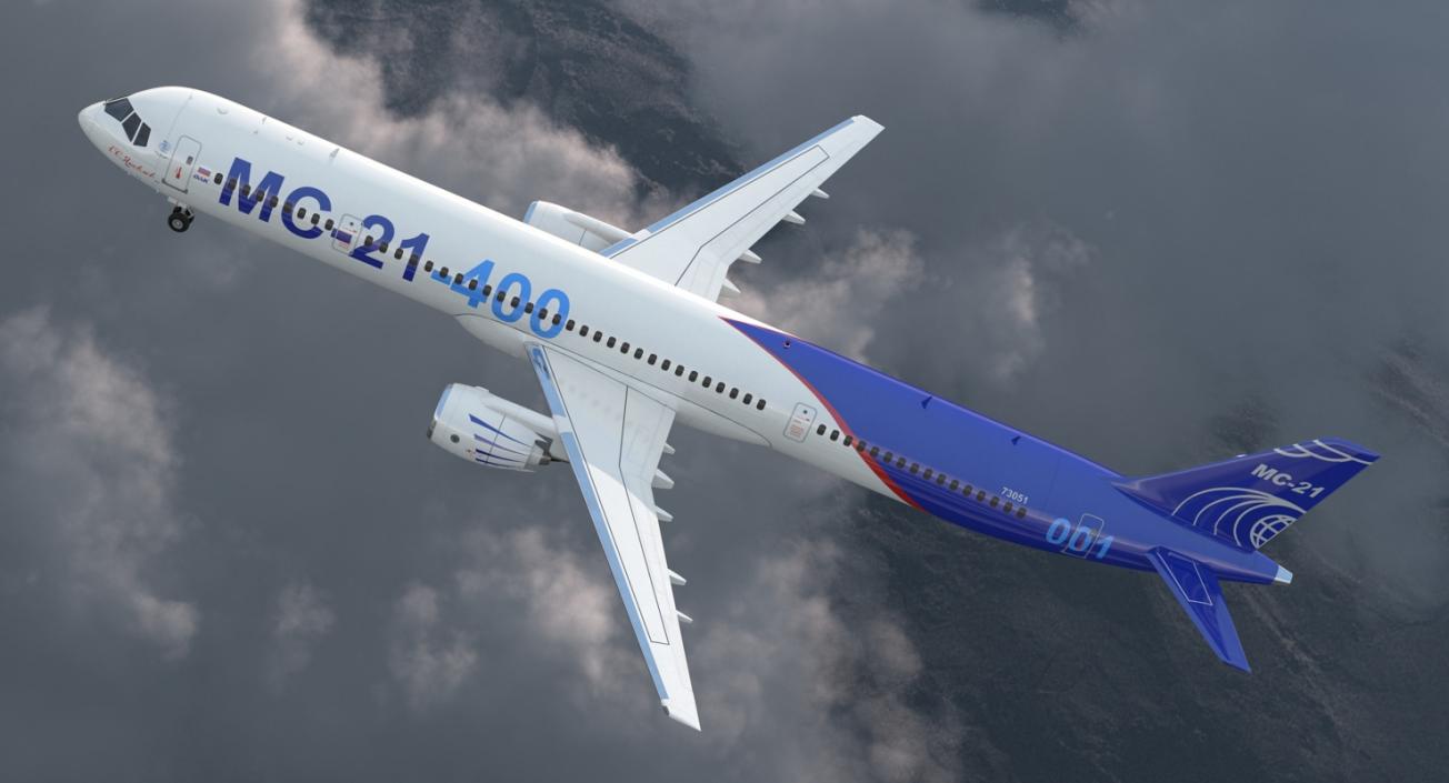 Irkut Airliner MC 21-400 3D model