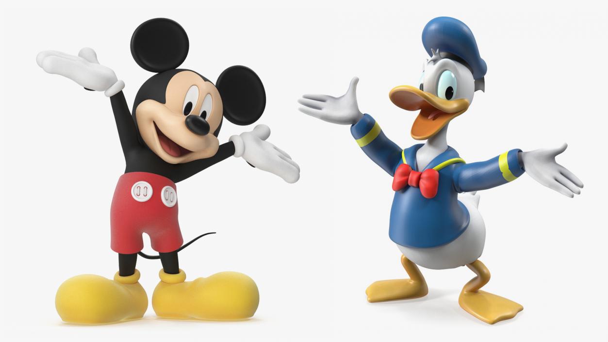 3D Disney Characters Collection model