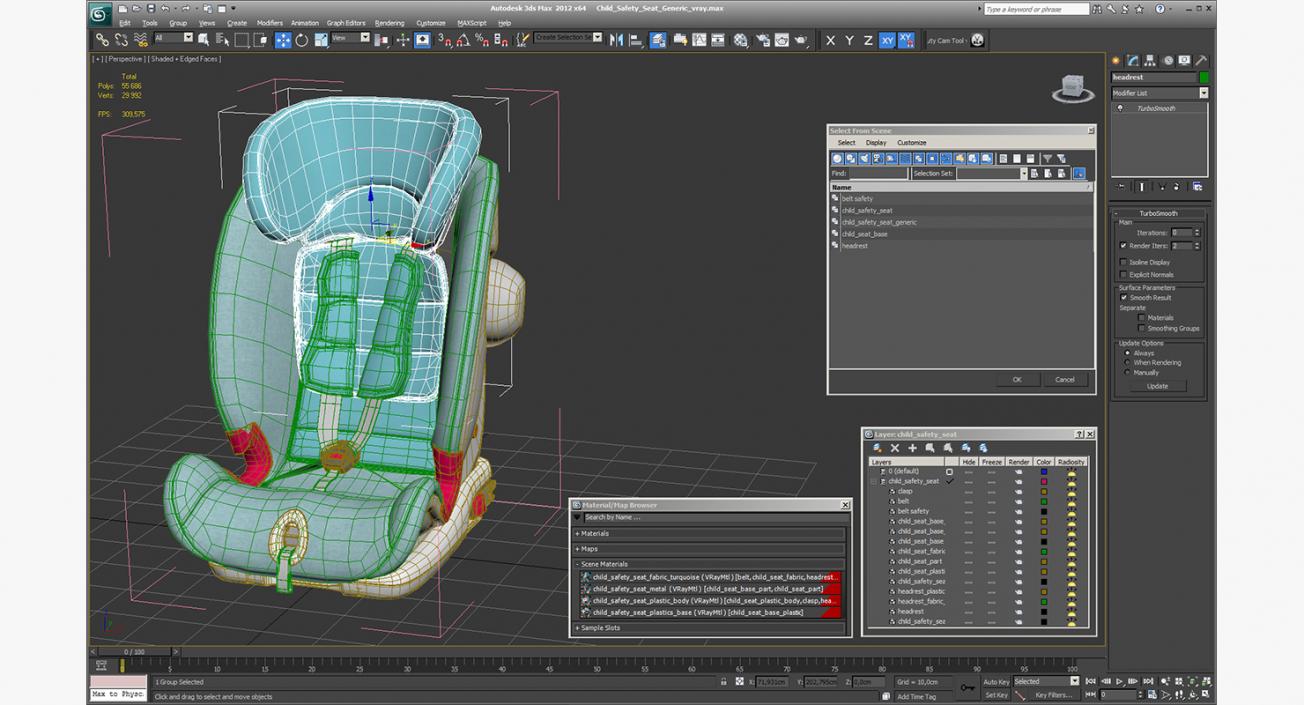 3D model Child Safety Seat Generic