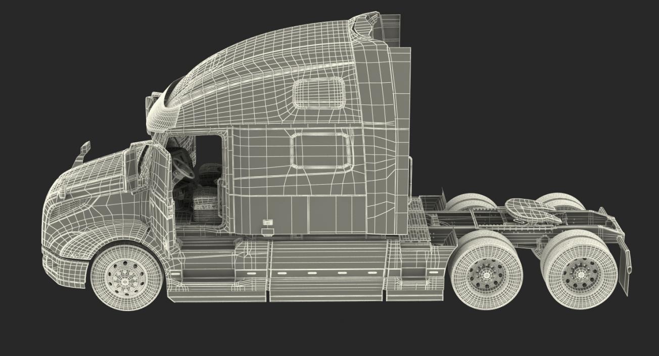 3D Volvo VNL 860 Truck 2018 Rigged