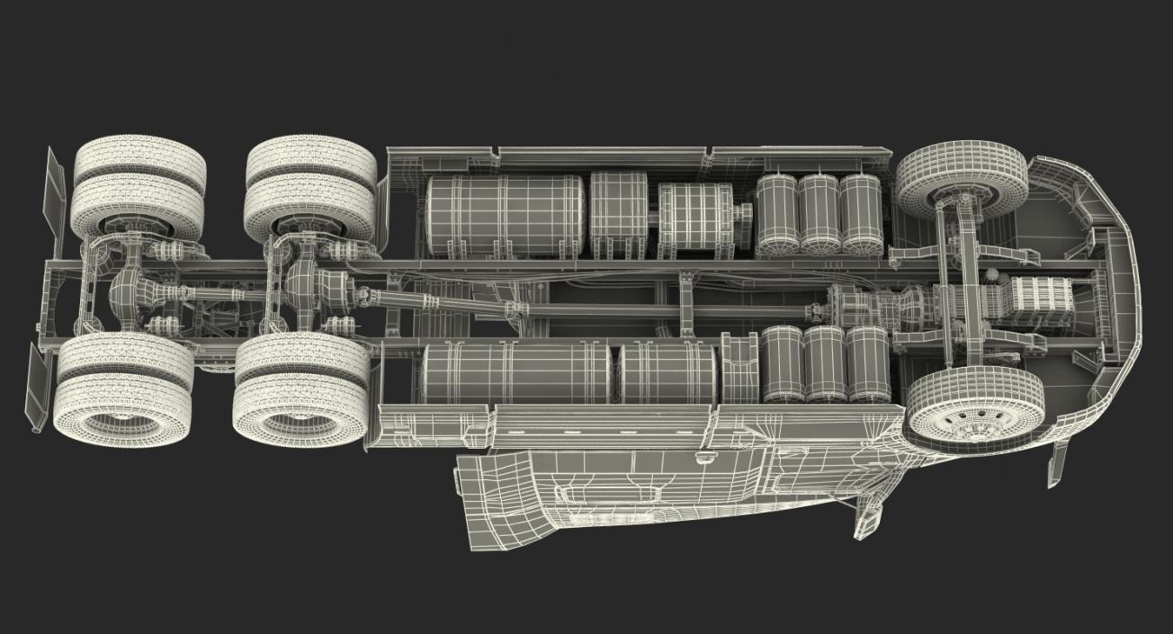 3D Volvo VNL 860 Truck 2018 Rigged