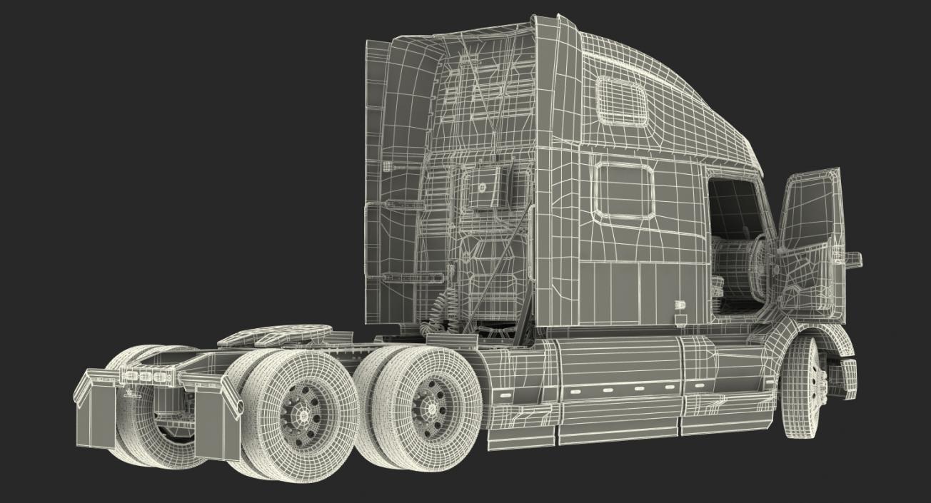 3D Volvo VNL 860 Truck 2018 Rigged