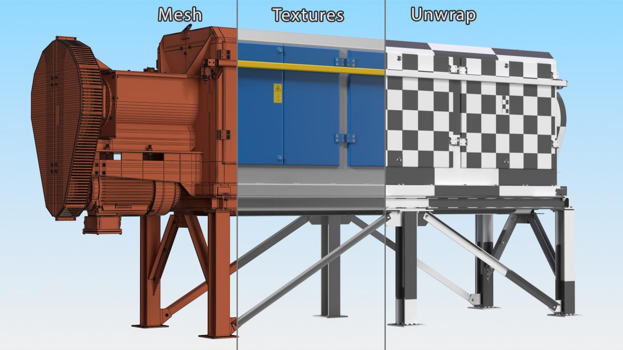 3D Disintegrator Separator model