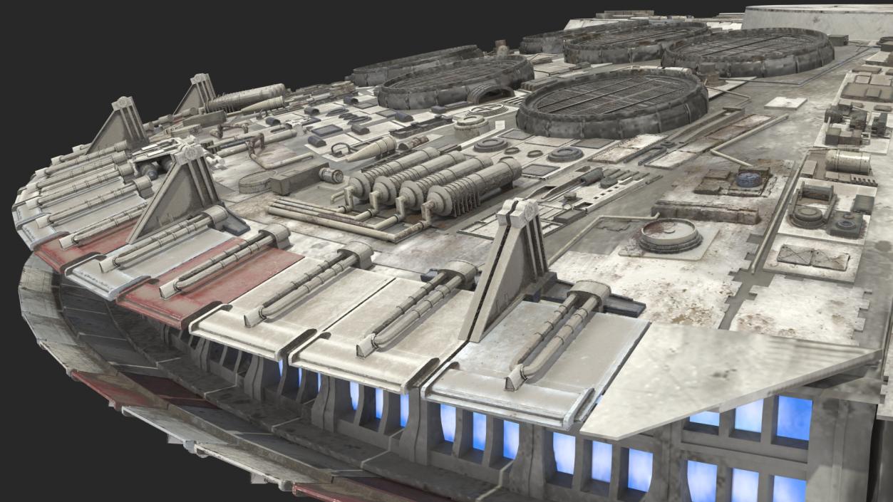 3D Millennium Falcon Spacecraft model