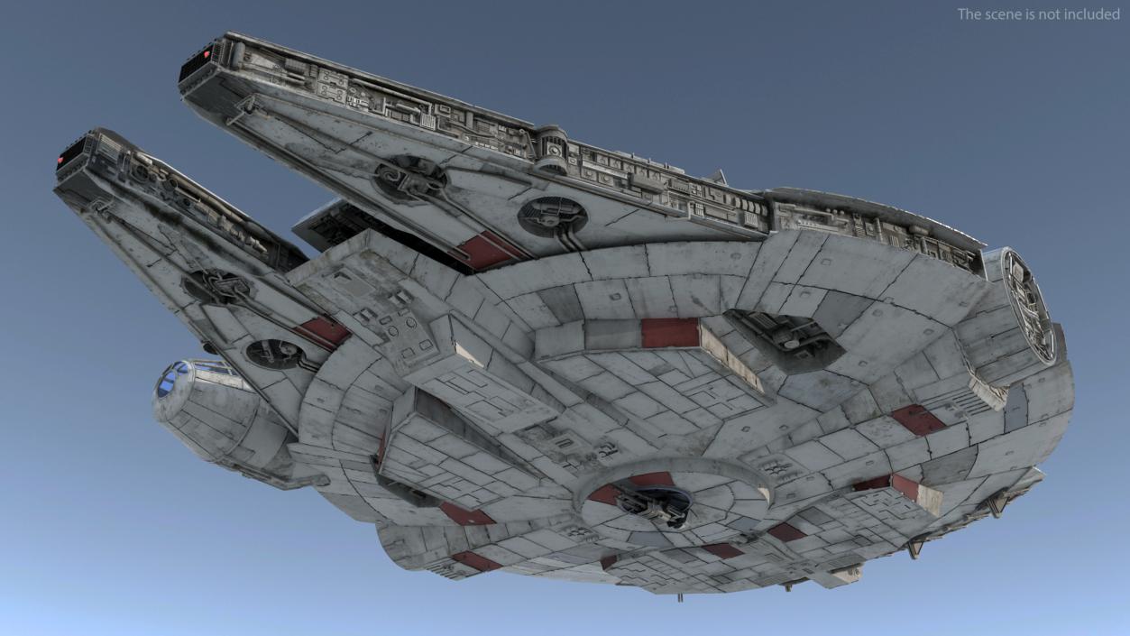 3D Millennium Falcon Spacecraft model