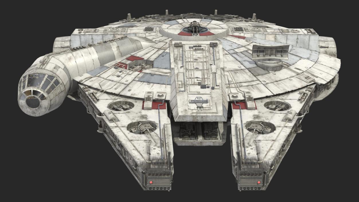 3D Millennium Falcon Spacecraft model