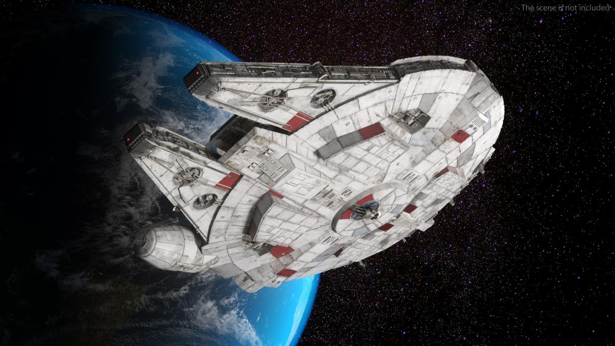 3D Millennium Falcon Spacecraft model