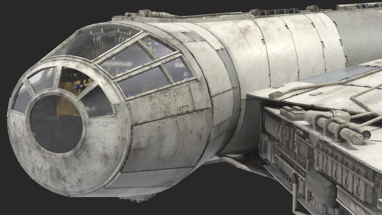 3D Millennium Falcon Spacecraft model