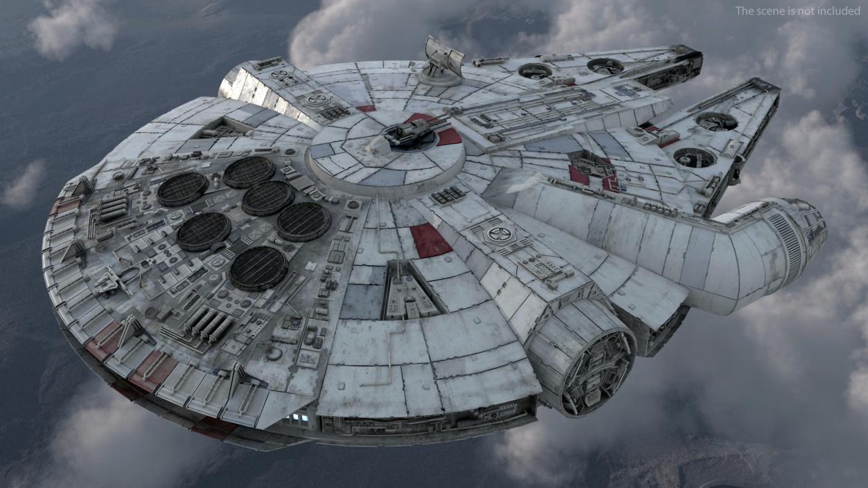 3D Millennium Falcon Spacecraft model