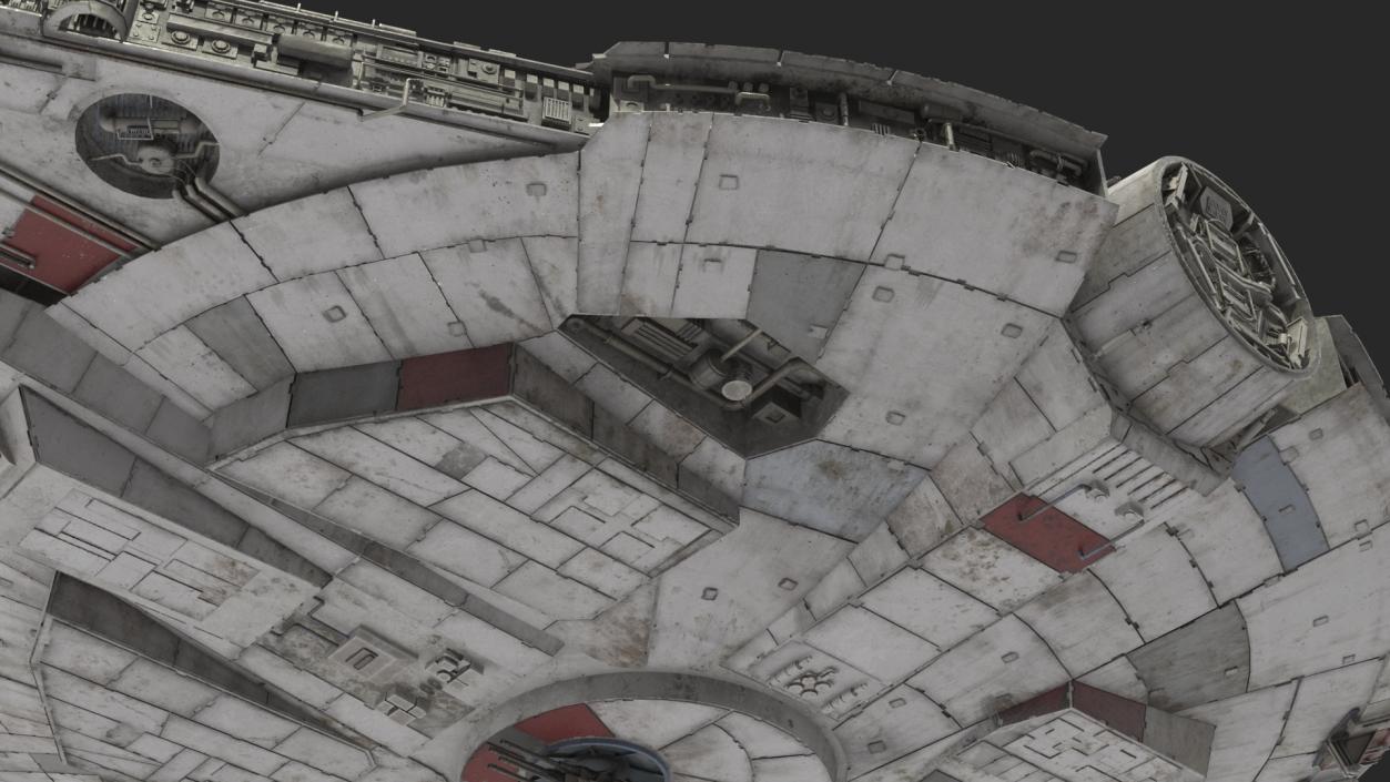 3D Millennium Falcon Spacecraft model