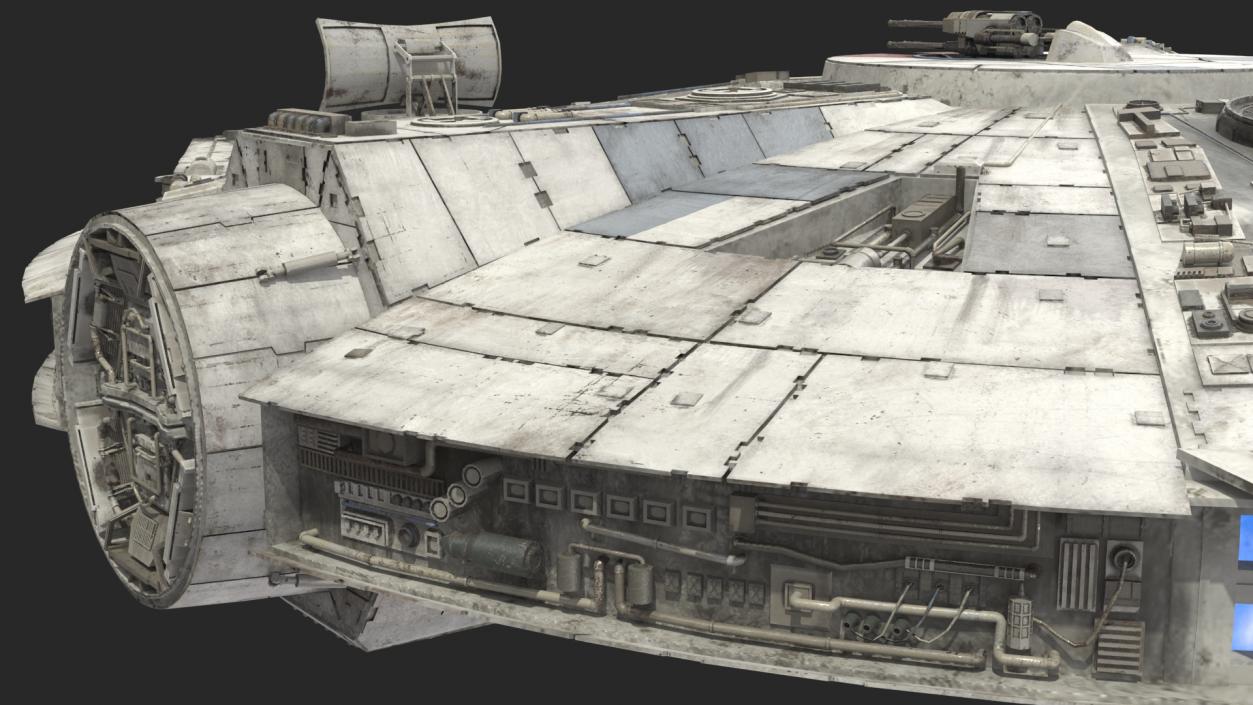 3D Millennium Falcon Spacecraft model