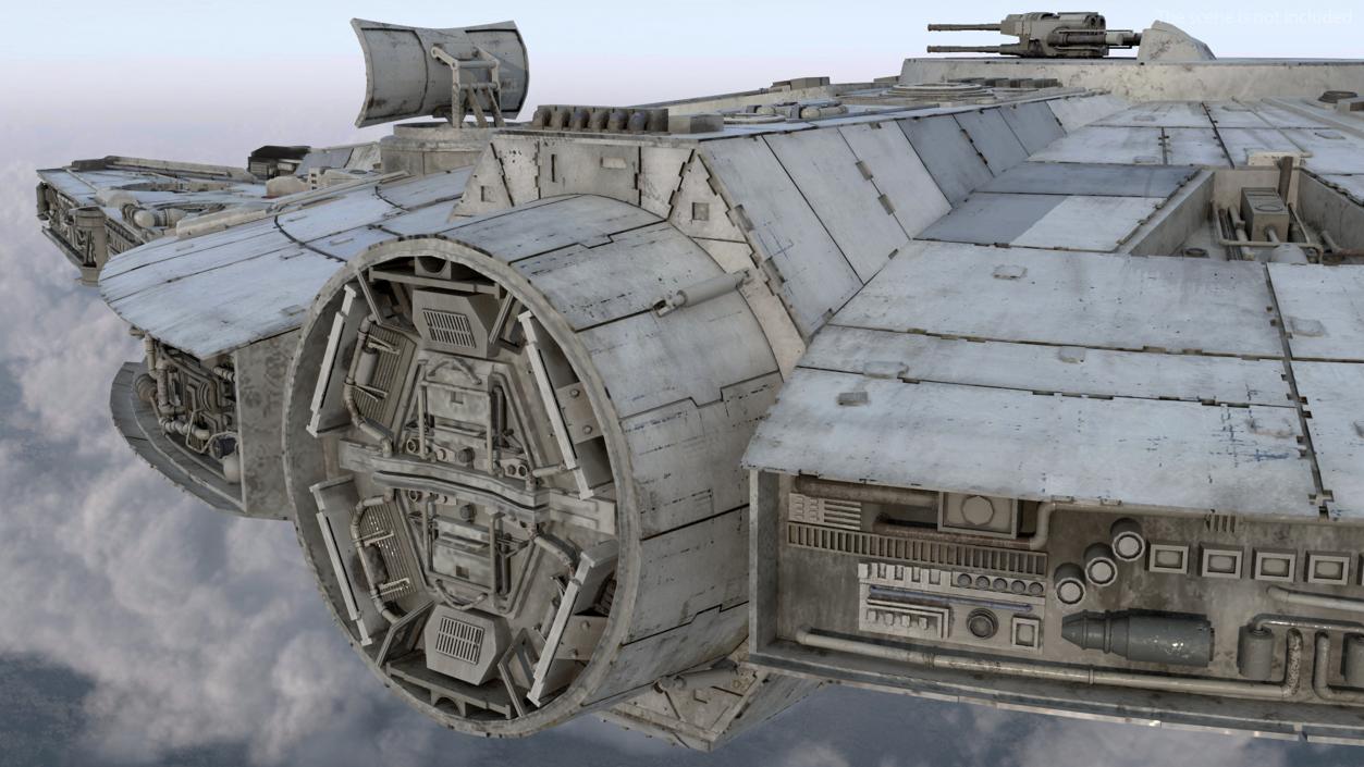 3D Millennium Falcon Spacecraft model