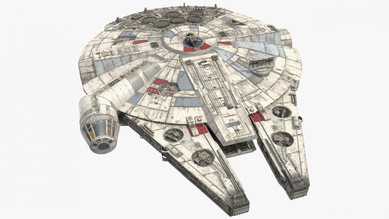 3D Millennium Falcon Spacecraft model