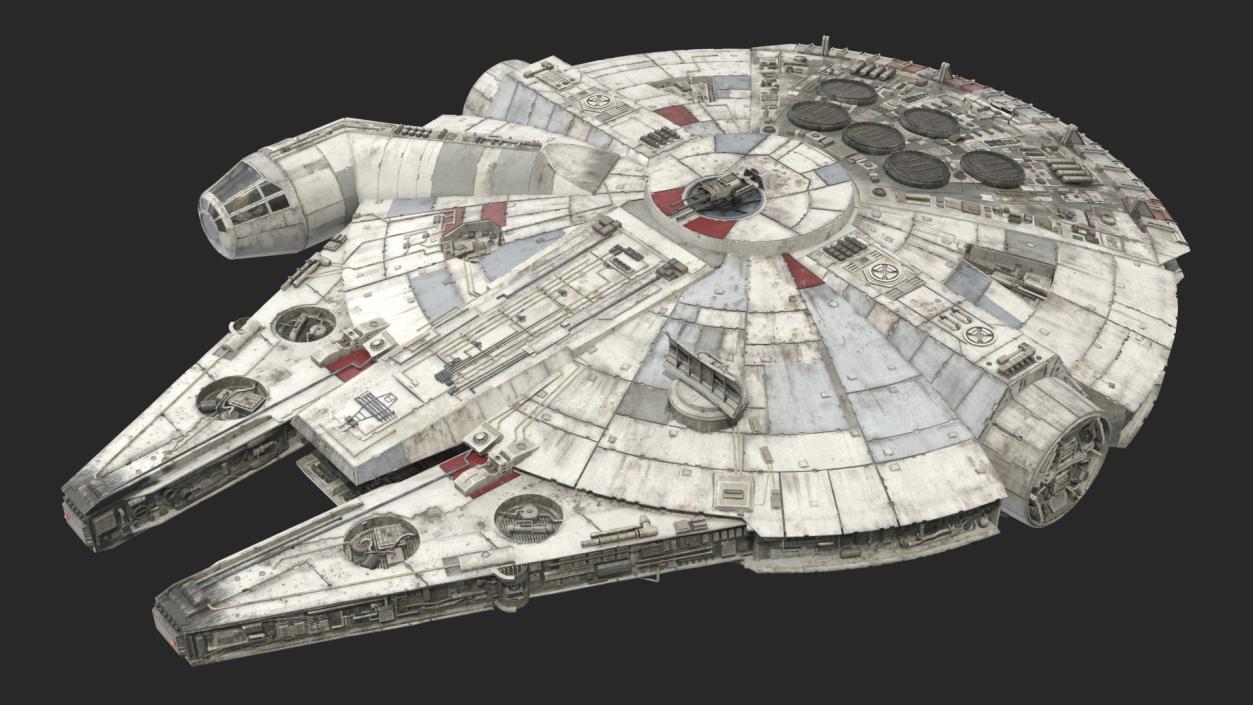 3D Millennium Falcon Spacecraft model