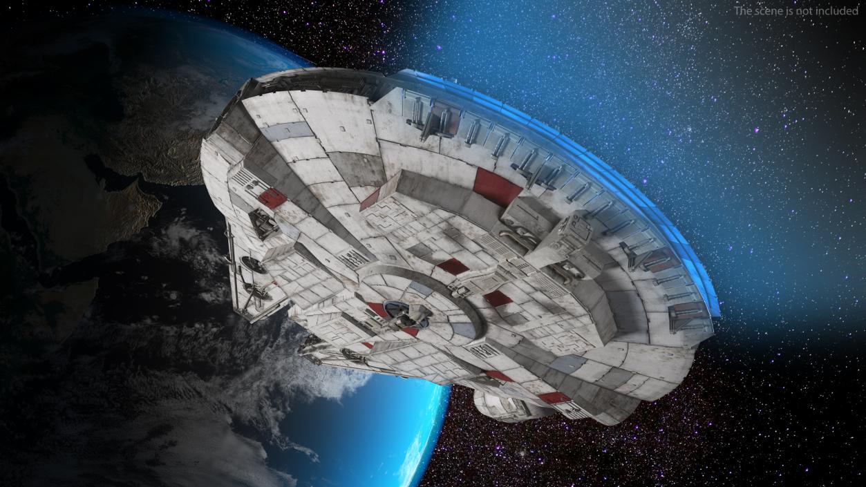 3D Millennium Falcon Spacecraft model