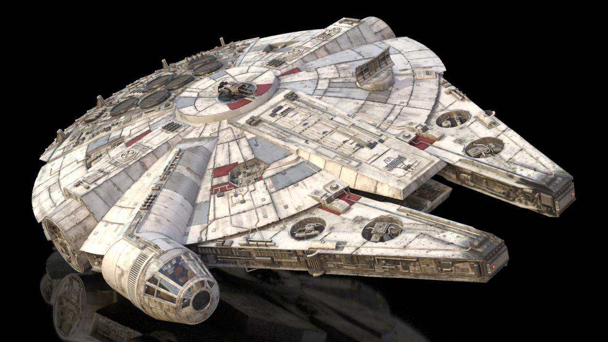 3D Millennium Falcon Spacecraft model