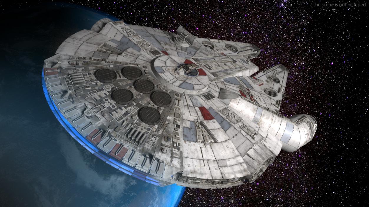 3D Millennium Falcon Spacecraft model