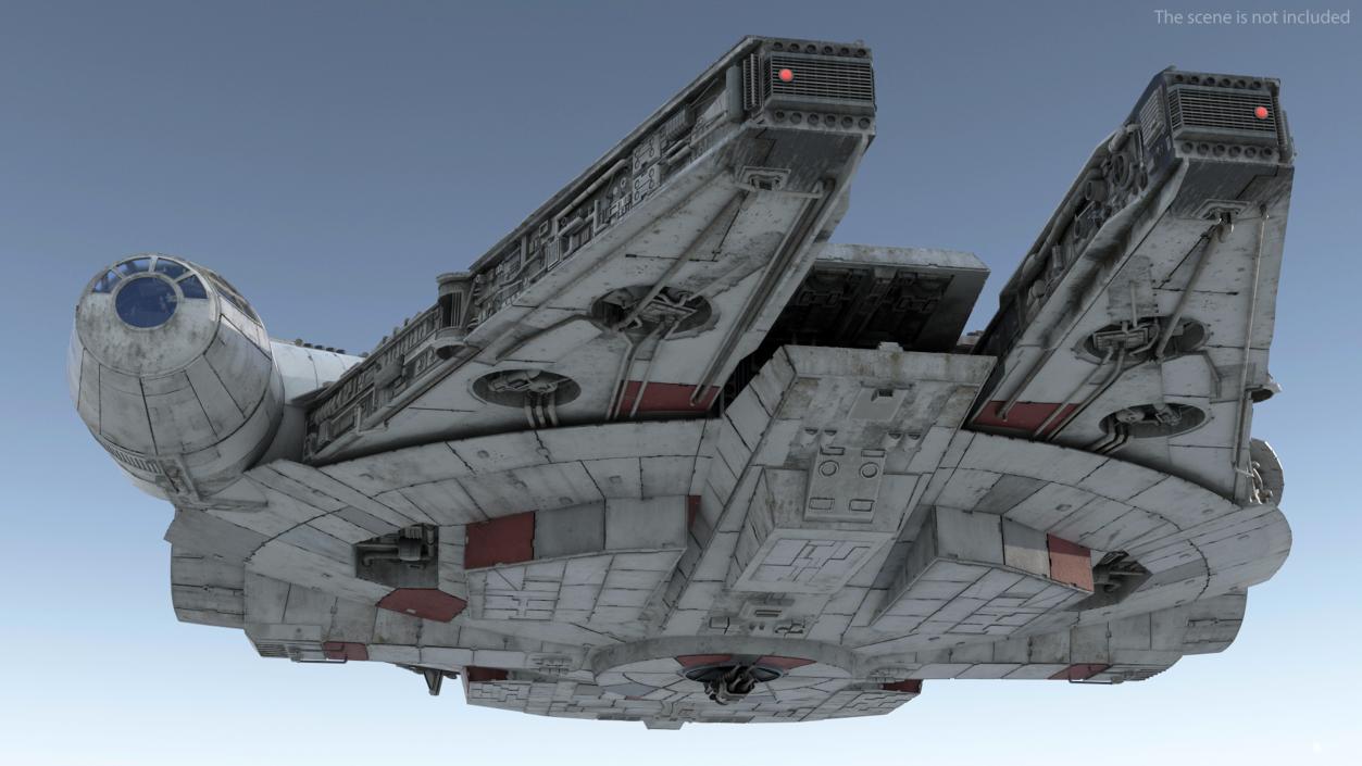 3D Millennium Falcon Spacecraft model