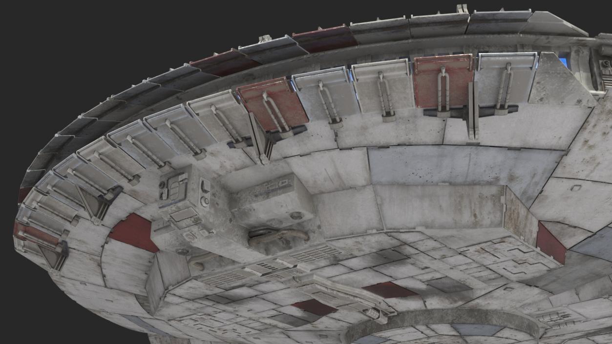 3D Millennium Falcon Spacecraft model