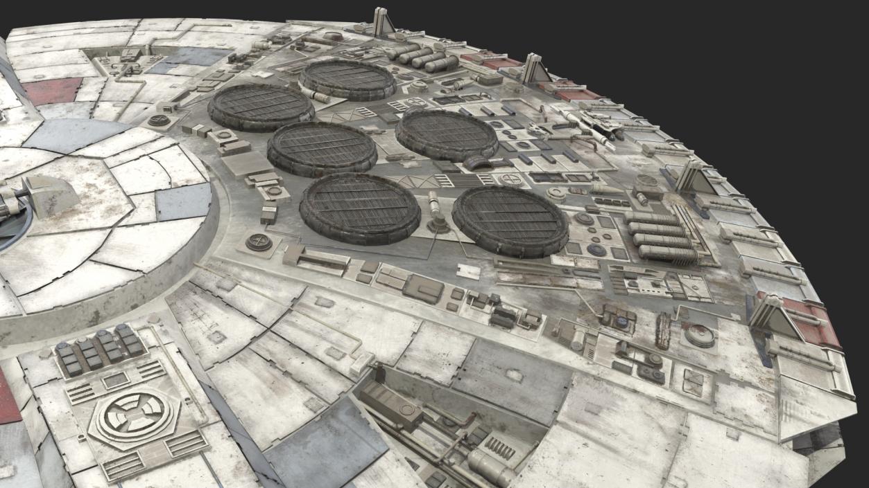 3D Millennium Falcon Spacecraft model