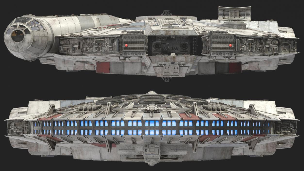 3D Millennium Falcon Spacecraft model