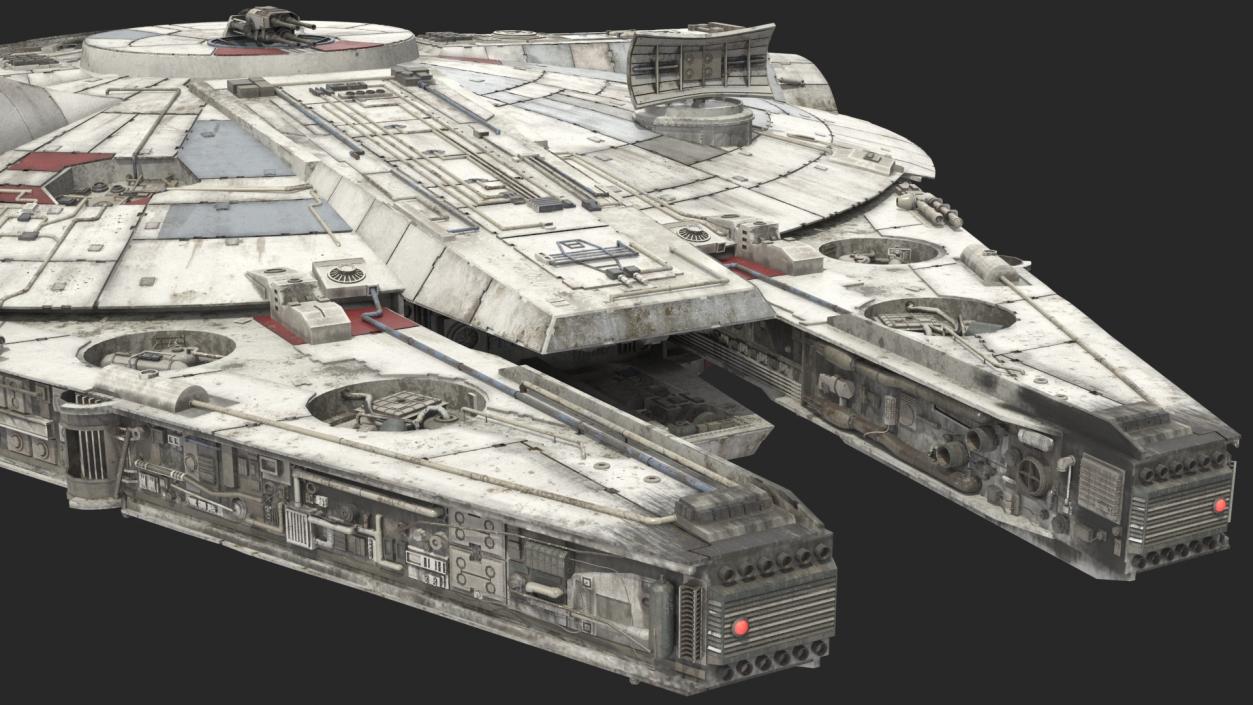 3D Millennium Falcon Spacecraft model