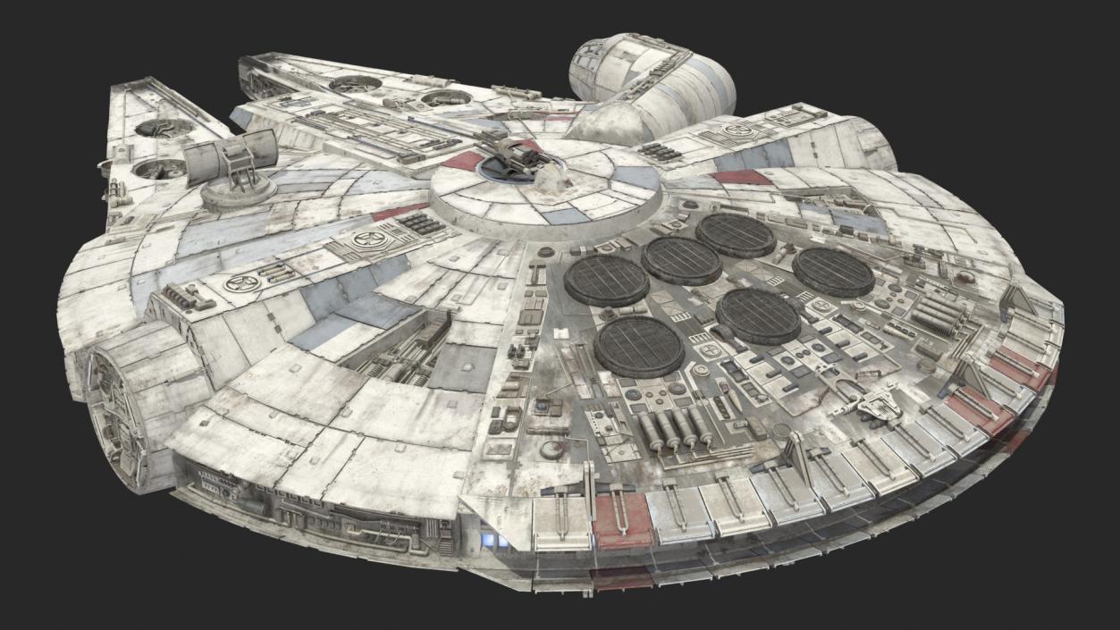 3D Millennium Falcon Spacecraft model