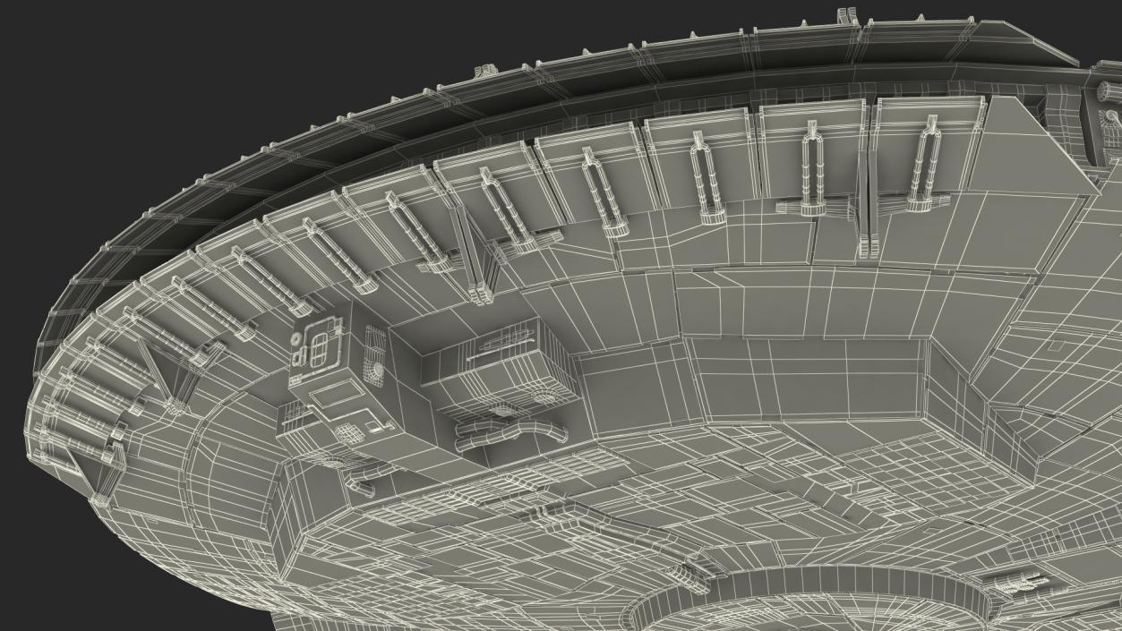 3D Millennium Falcon Spacecraft model