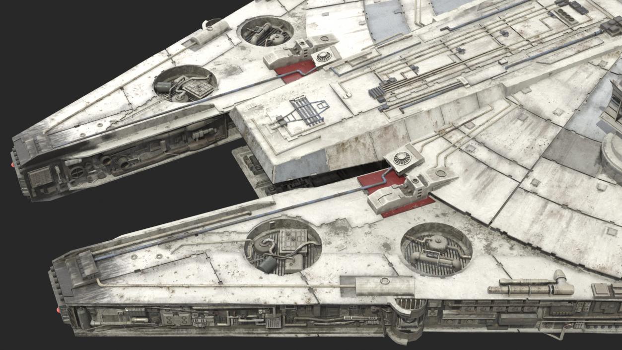 3D Millennium Falcon Spacecraft model