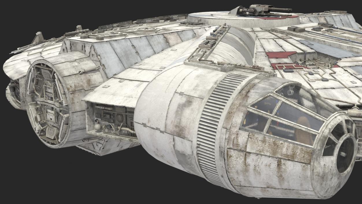 3D Millennium Falcon Spacecraft model