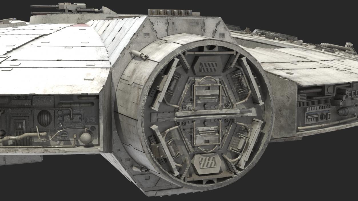 3D Millennium Falcon Spacecraft model