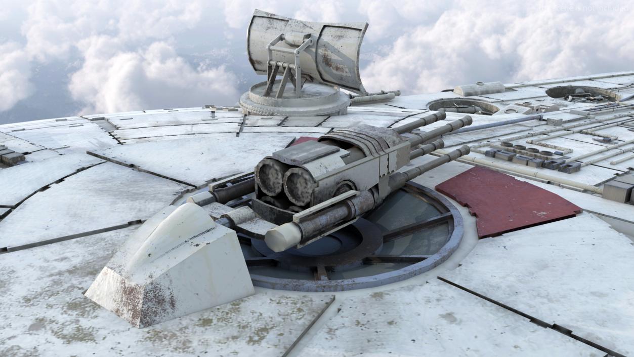 3D Millennium Falcon Spacecraft model