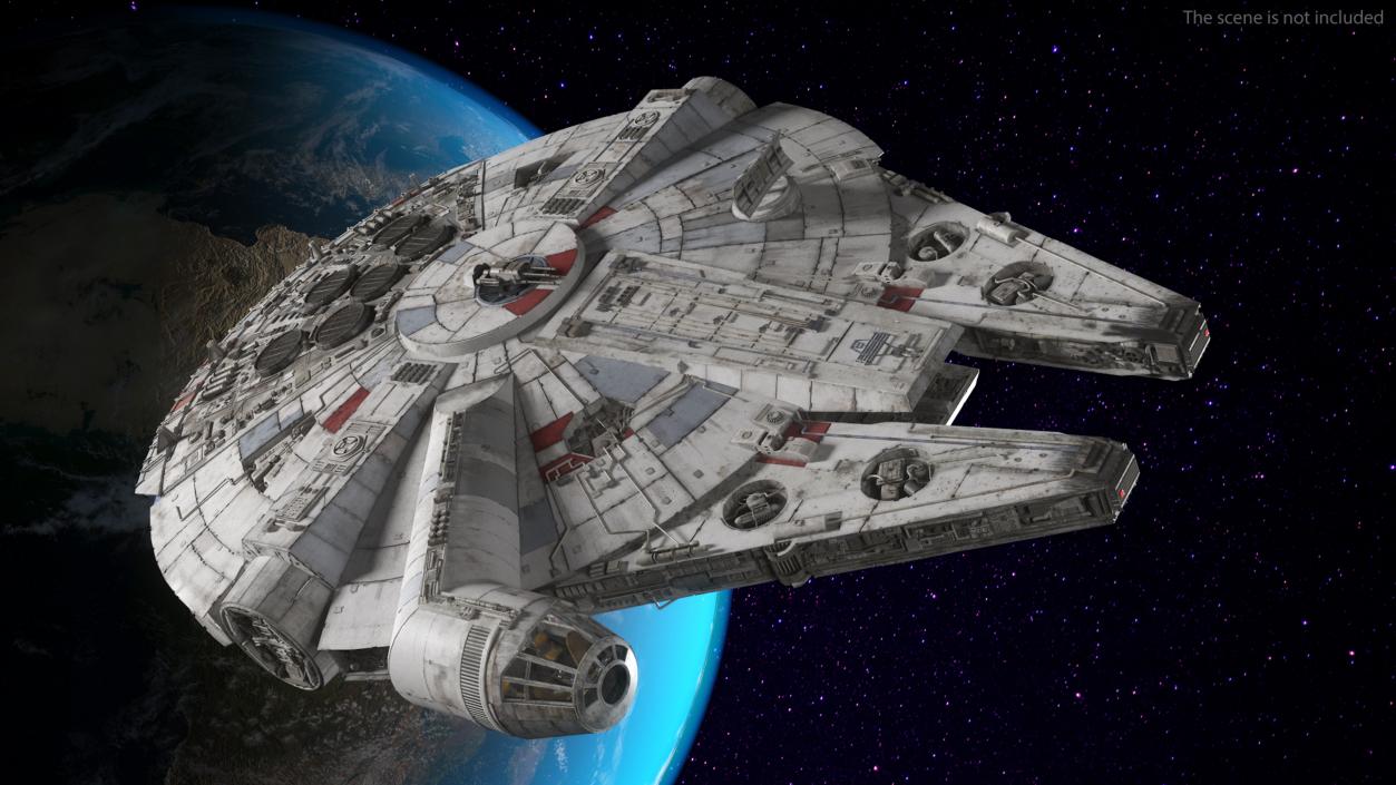 3D Millennium Falcon Spacecraft model