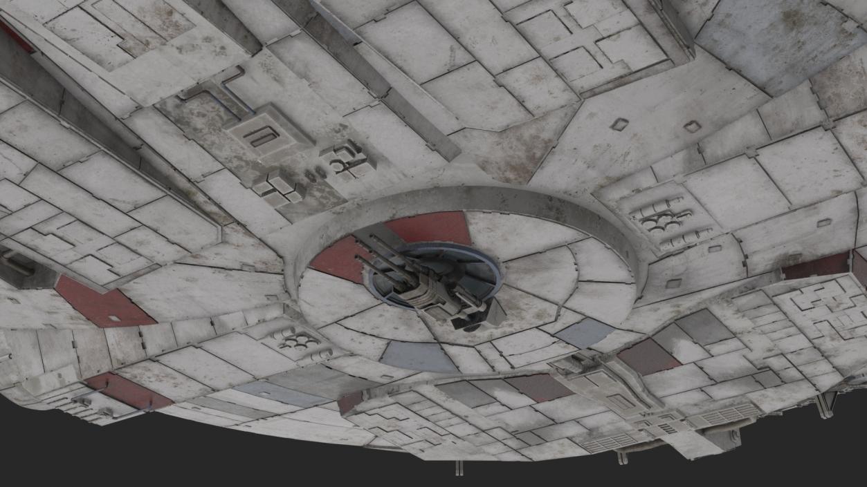 3D Millennium Falcon Spacecraft model