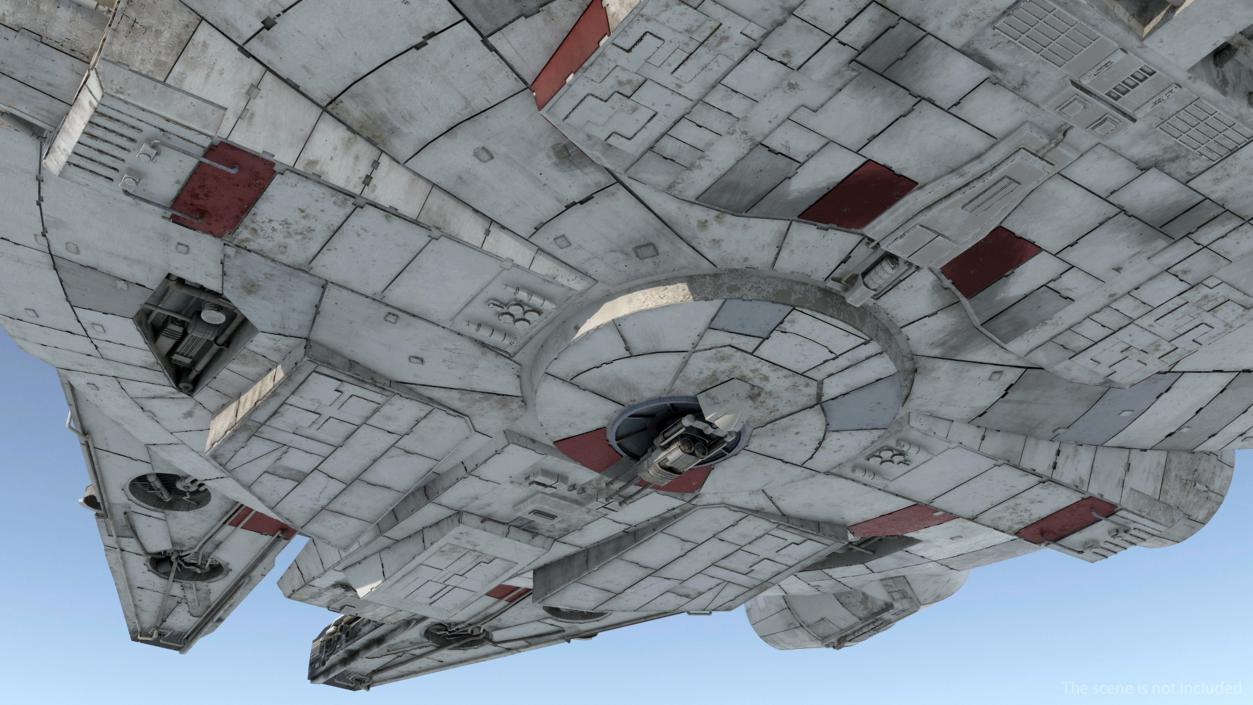 3D Millennium Falcon Spacecraft model