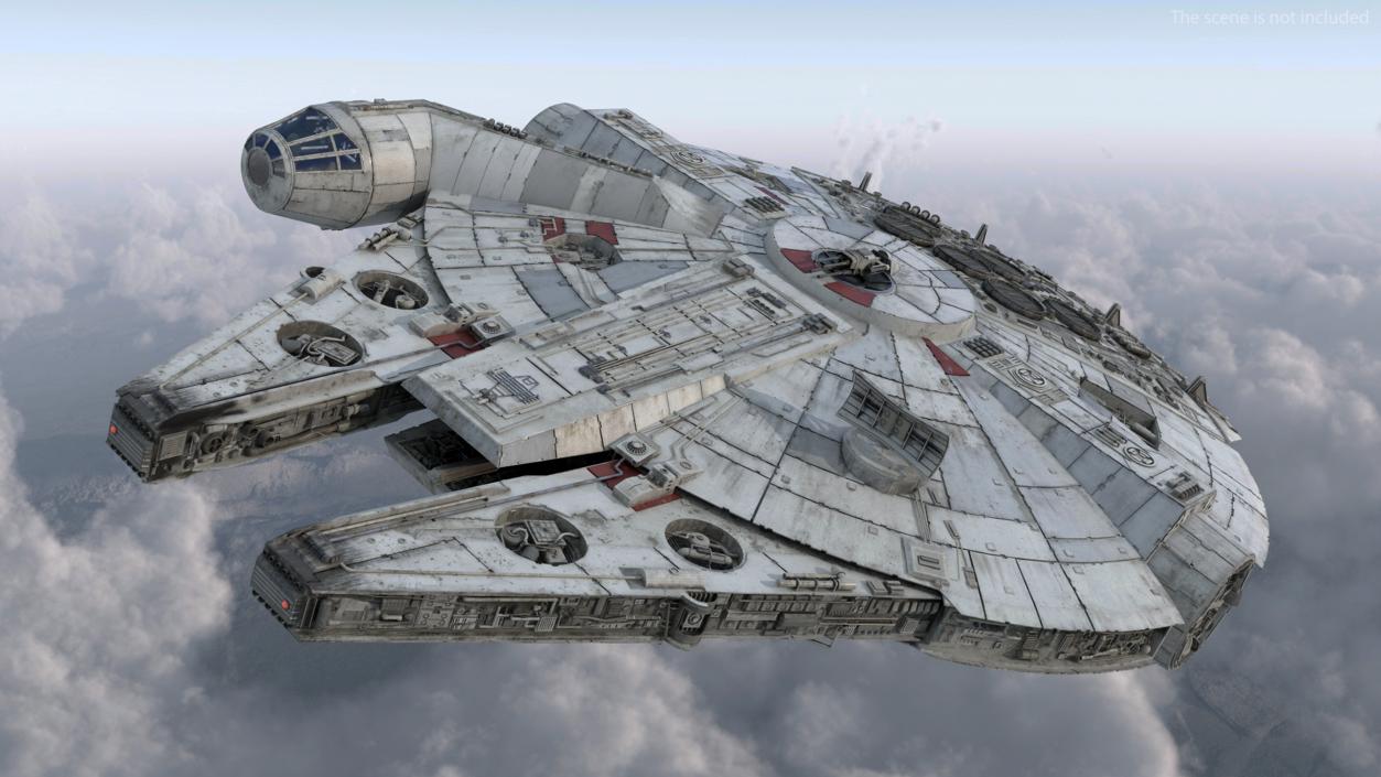 3D Millennium Falcon Spacecraft model